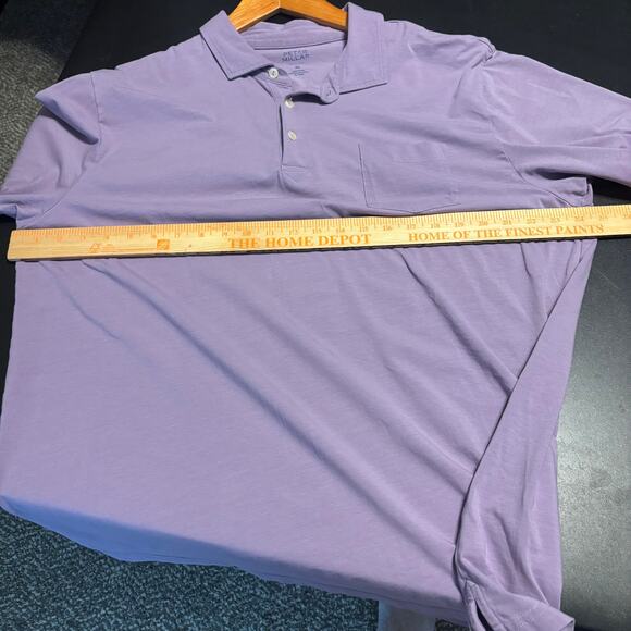 Peter Millar Pocket Polo Shirt Mens XL Purple Cotton Golf Seaside Wash - Picture 7 of 8